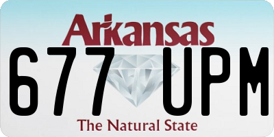 AR license plate 677UPM