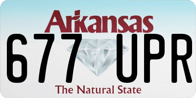 AR license plate 677UPR