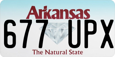AR license plate 677UPX