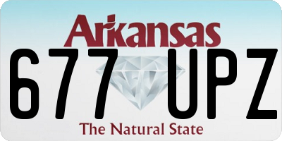 AR license plate 677UPZ