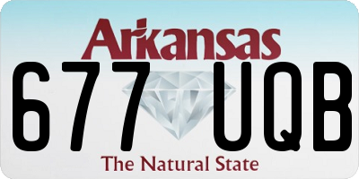 AR license plate 677UQB
