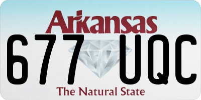 AR license plate 677UQC