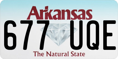 AR license plate 677UQE