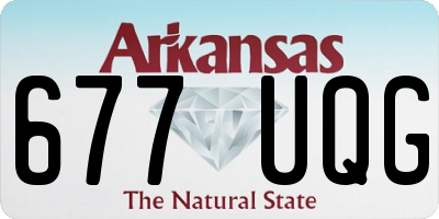 AR license plate 677UQG
