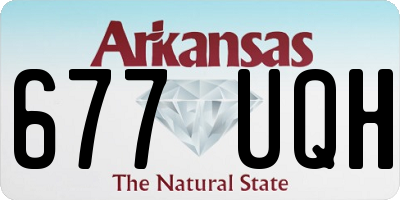 AR license plate 677UQH