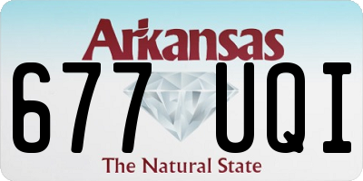 AR license plate 677UQI