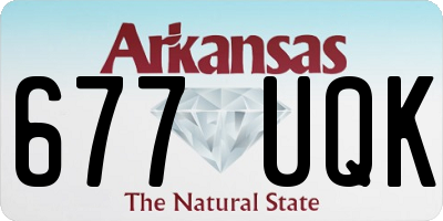 AR license plate 677UQK