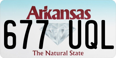 AR license plate 677UQL