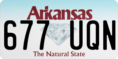 AR license plate 677UQN