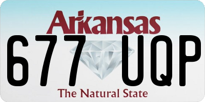 AR license plate 677UQP
