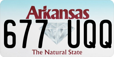 AR license plate 677UQQ