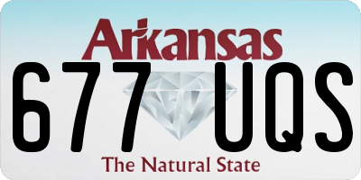 AR license plate 677UQS