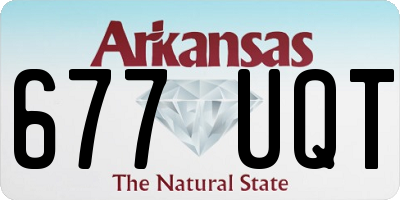 AR license plate 677UQT