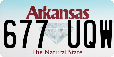 AR license plate 677UQW
