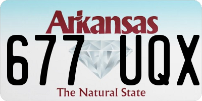 AR license plate 677UQX