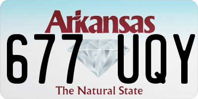 AR license plate 677UQY