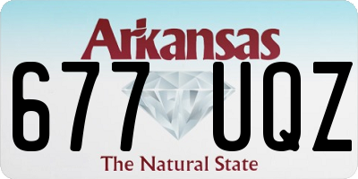 AR license plate 677UQZ