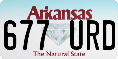 AR license plate 677URD
