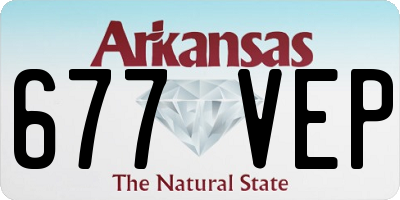 AR license plate 677VEP