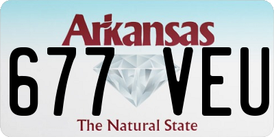 AR license plate 677VEU
