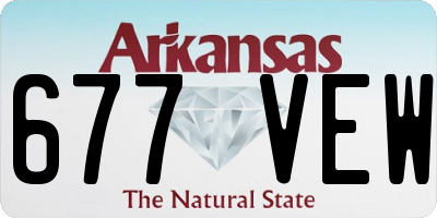 AR license plate 677VEW