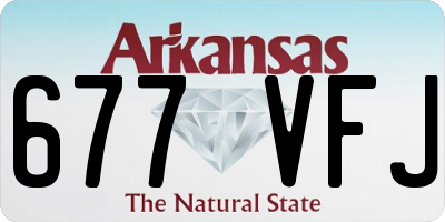 AR license plate 677VFJ
