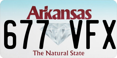 AR license plate 677VFX
