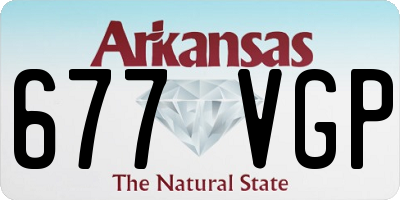 AR license plate 677VGP