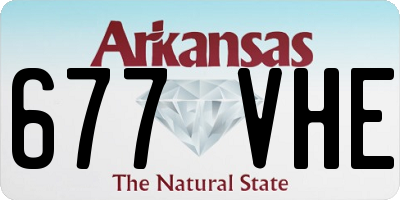 AR license plate 677VHE