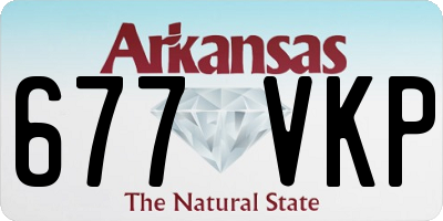 AR license plate 677VKP