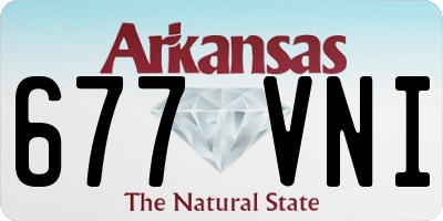 AR license plate 677VNI
