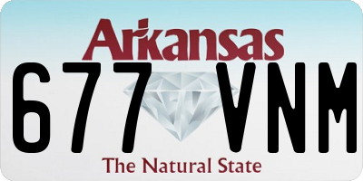 AR license plate 677VNM
