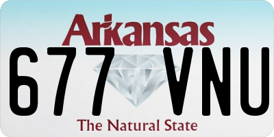 AR license plate 677VNU