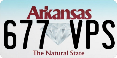 AR license plate 677VPS