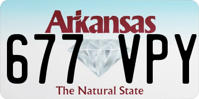 AR license plate 677VPY