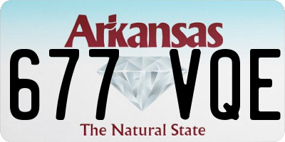 AR license plate 677VQE