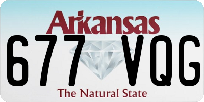 AR license plate 677VQG