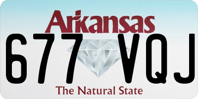 AR license plate 677VQJ