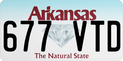 AR license plate 677VTD