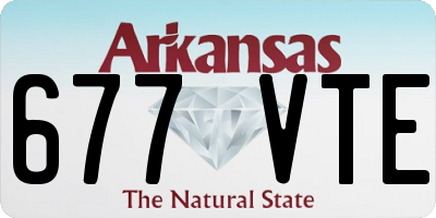 AR license plate 677VTE