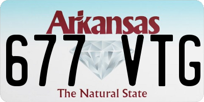 AR license plate 677VTG