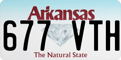 AR license plate 677VTH