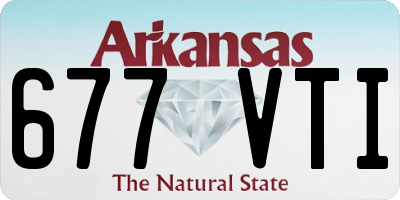 AR license plate 677VTI