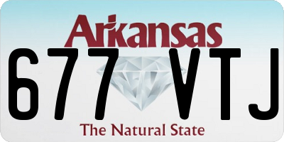 AR license plate 677VTJ