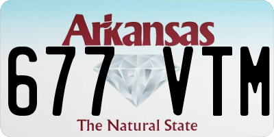 AR license plate 677VTM