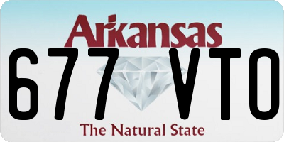 AR license plate 677VTO