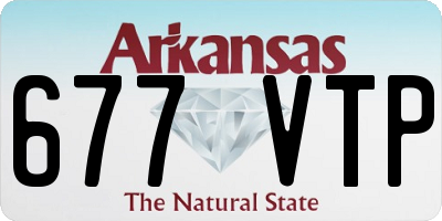 AR license plate 677VTP