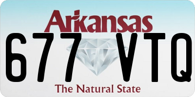 AR license plate 677VTQ