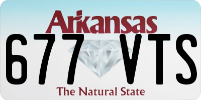 AR license plate 677VTS