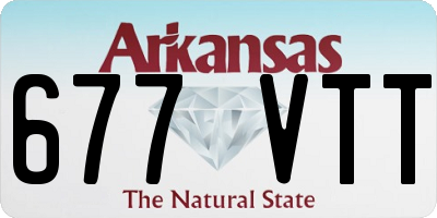 AR license plate 677VTT